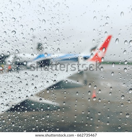 rainy on the plane