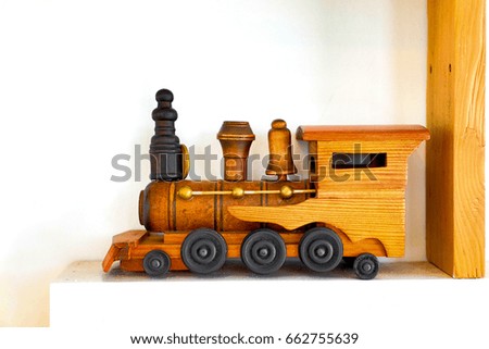 Wooden toy train