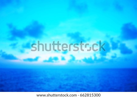 blue sea blur