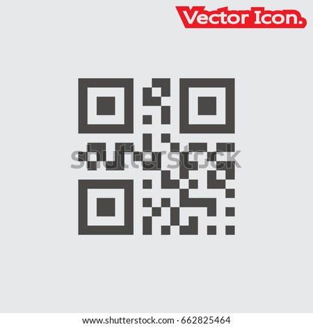 Barcode icon isolated sign symbol and flat style for app, web and digital design. Vector illustration.