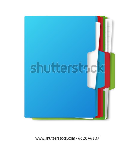 folder for papers. vector illustration