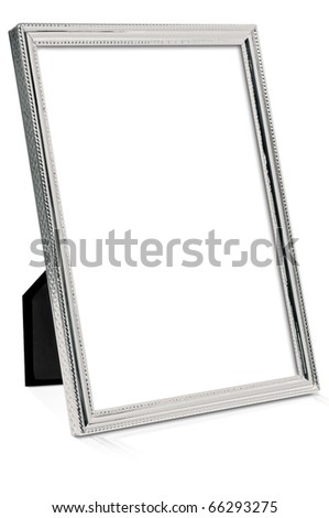 Silver metal frame