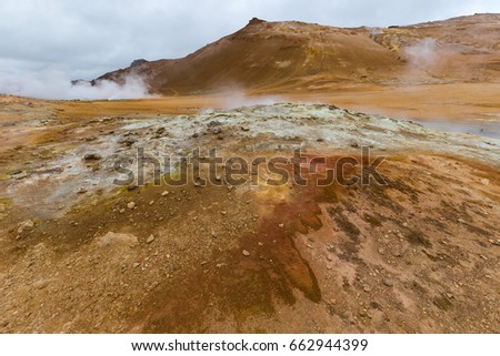 Geothermal Area Hverir, Hverarond, Northern Iceland
