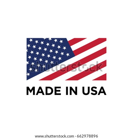 Vector made in USA sign Royalty-Free Stock Photo #662978896