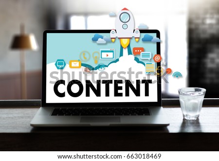 content marketing Content Data Blogging Media Publication Information Vision Concept Royalty-Free Stock Photo #663018469
