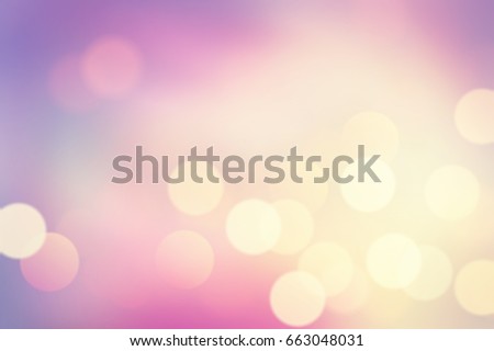 Abstract purple gradient and light with bokeh background