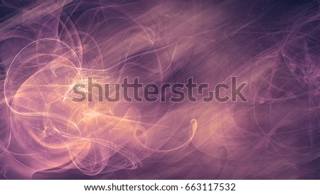 dark purple energy flow abstract background. alien space dreams composite. Esoteric fractal illustration of mysterious pink universe