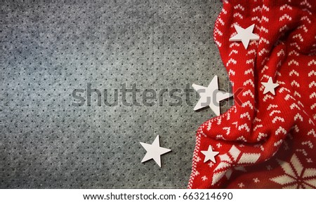 Stylish rustic Christmas background