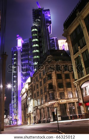 london street at night