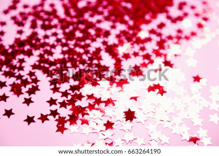 Abstract background with scattered Confetti stars.  