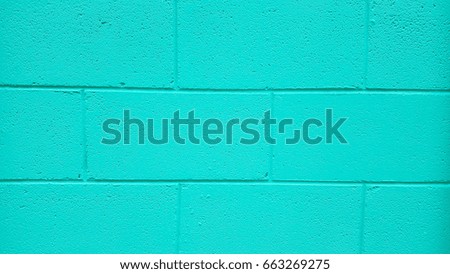 blue brick wall  for background or texture