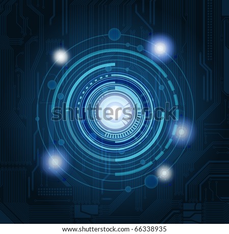 Abstract technology theme vector background Eps 10 Royalty-Free Stock Photo #66338935