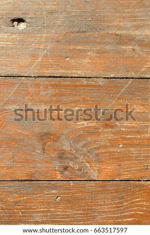 wood texture. old brown scratches orange for copy