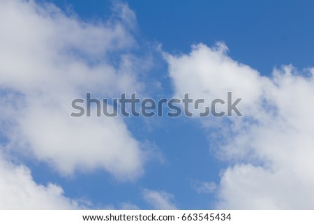 Blue sky with clouds in the morning texture and background