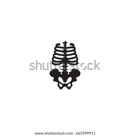 skeleton icon. sign design