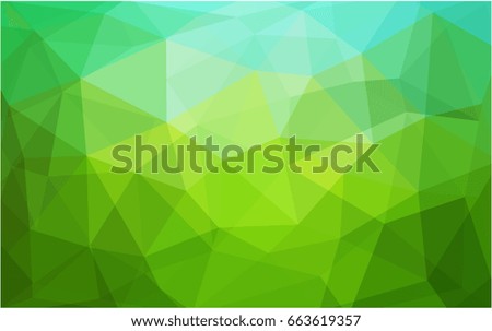 Light Green vector Pattern.  triangular template. Geometric sample. Repeating routine with triangle shapes. New texture for your design. Pattern can be used for background.