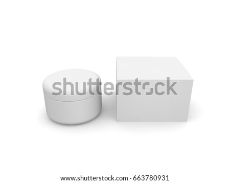 3d rendering blank black boxes isolated on white background
