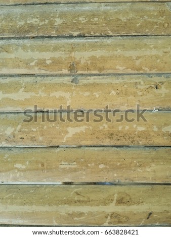 The background of the raw bamboo.