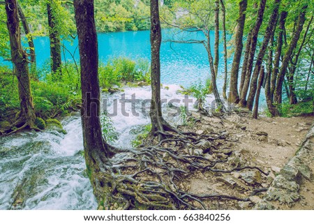 Plitvice lake at Crotia. 2016