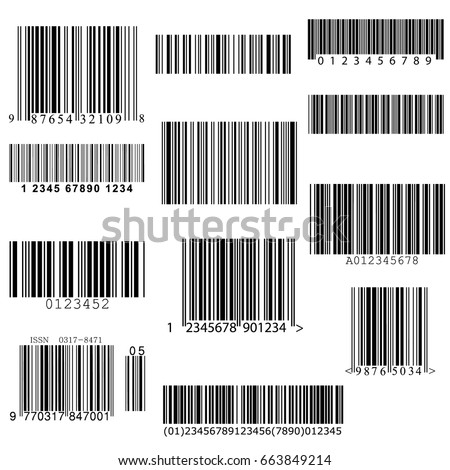 set of vector barcodes.