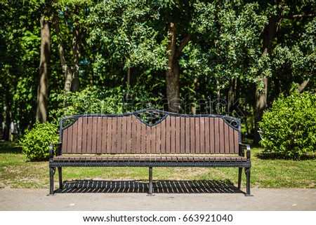 Ancient vintage bench