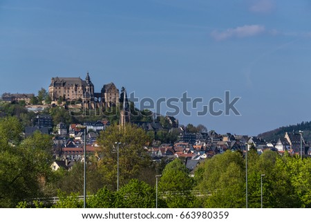 The castle in Marburg, Germany