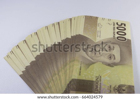 New rupiah money indonesia currency cash finance payment macro photography