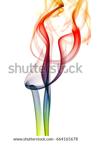 Abstract Colorful smoke