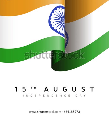 Happy indian independence day graphic design, Vector illustration