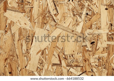 Texture of lumber. Pressing of sawdust