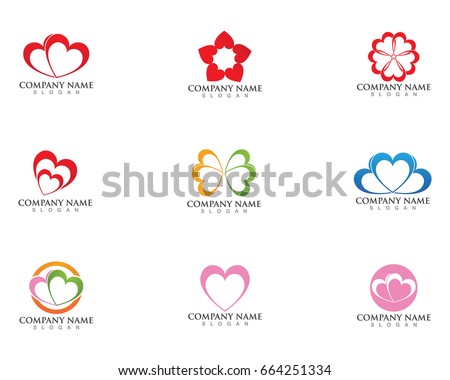 Love logo and symbols