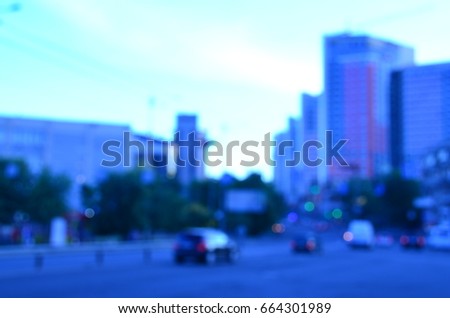 blurred city architecture