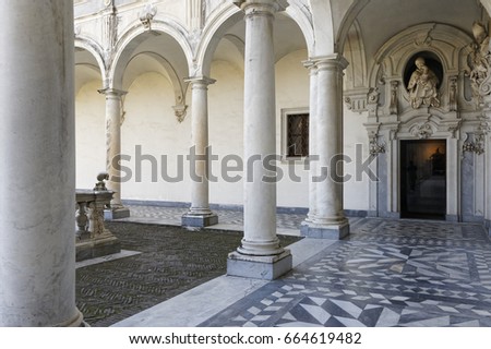 photo of the certosa church in the town of naples