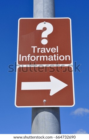 Travel information signpost