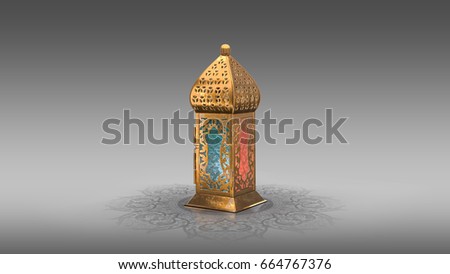 A stunning Ramadan candle lantern, Featuring such intricate patterns and cut work like an exotic treasure. Buy it now and start using this quality photo in your design.