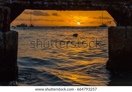 Sunset framed