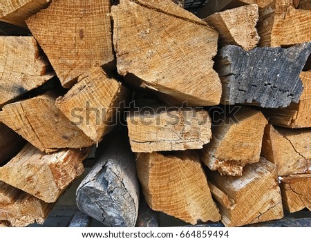 Wood that is prepared for making fire, background/wallpaper