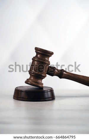 Law Composition on bright background