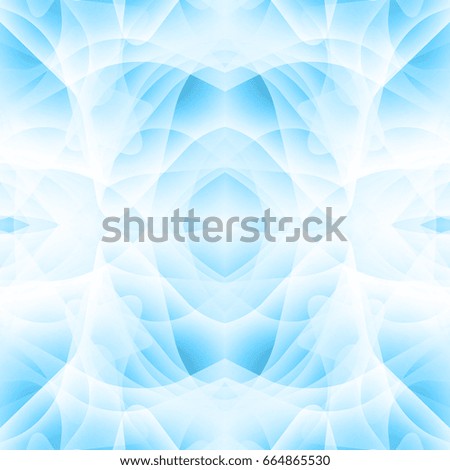 Abstract background with many overlapping shapes. Shades of blue.