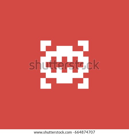 pattern icon. sign design. red background
