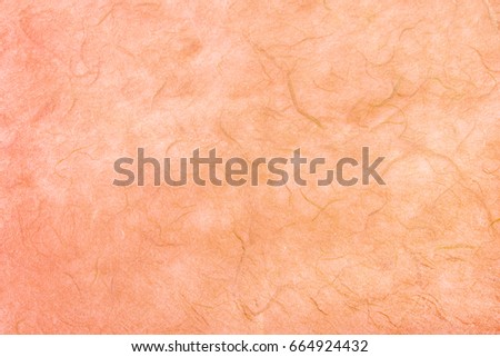Orange pastel color paper texture background.