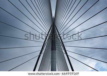 Symmetry 
The united bridge. one of the 10th most beautiful bridges in the world  Royalty-Free Stock Photo #664959169