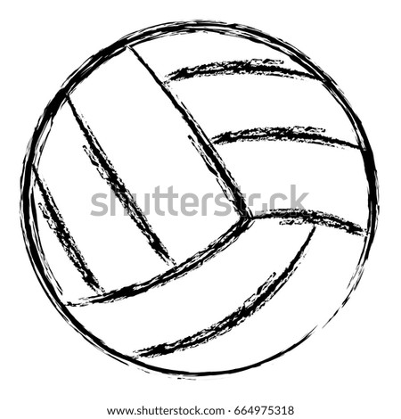 volleyball balloon isolated icon