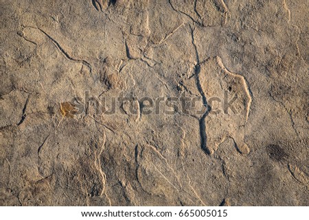rocky surface of brick block as natural abstract texture background  Royalty-Free Stock Photo #665005015