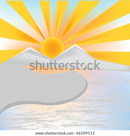 North Pole Sun Rise illustration