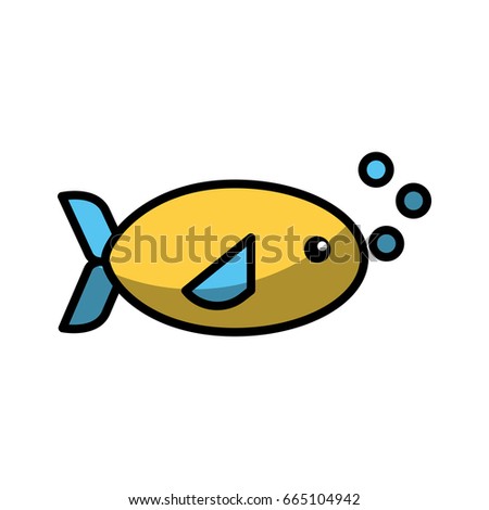 sea fish swiming icon