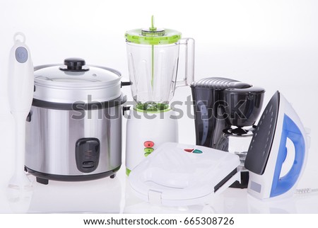 Kitchen Appliances on a neutral background