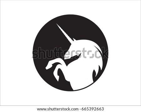 Unicorn, gear, icon, vector illustration of Eps10