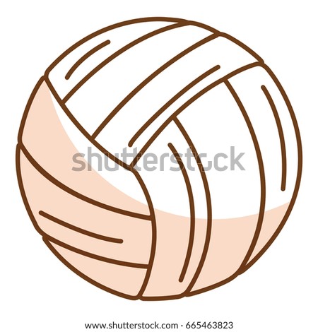 volleyball balloon isolated icon