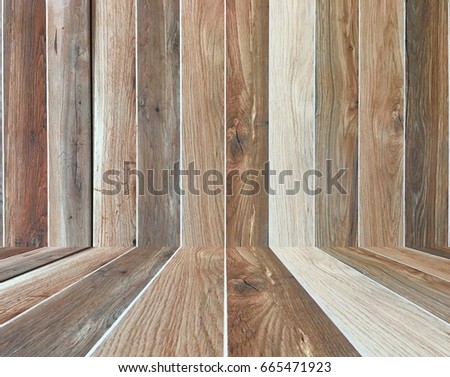 Grunge retro wooden room / background / texture / pattern